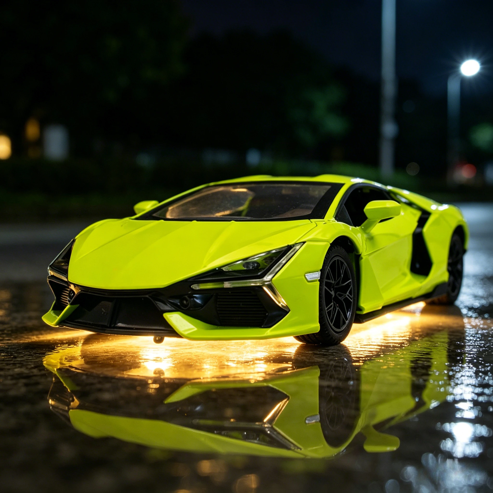 

Spray 1:24 Revuelto Sports Car Alloy Model Diecast Metal Toy Vehicles Car Model Sound Light Collection Kids Toy Gift