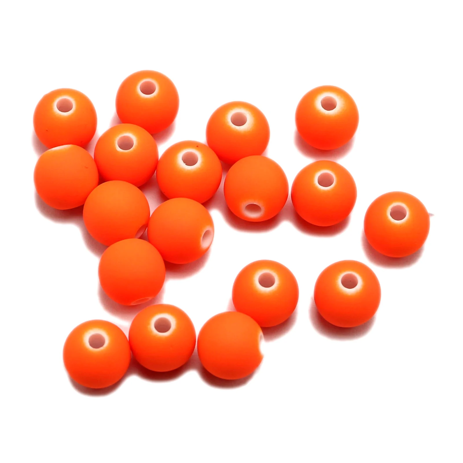 200 Mixed Matte Fluorescent Neon Beads Acrylic Round Beads 8mm(0.32\