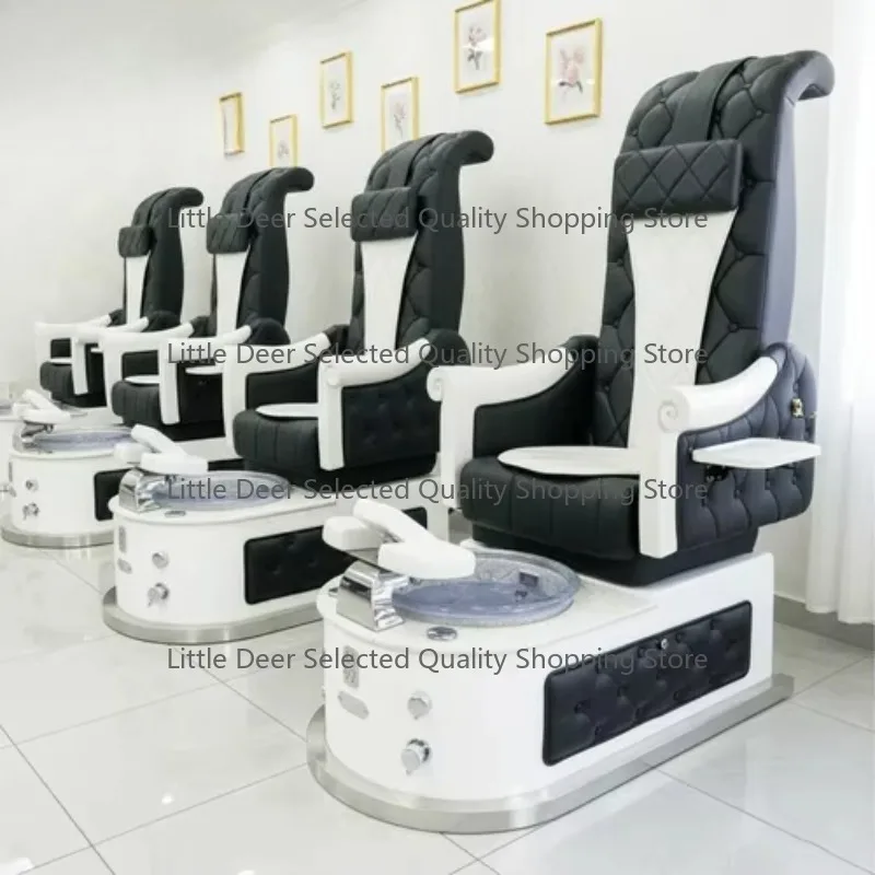 

Black Pedicure Chair Foot Spa Massage Manicure and Pedicure Station High Back Pedicure Chair for Sale