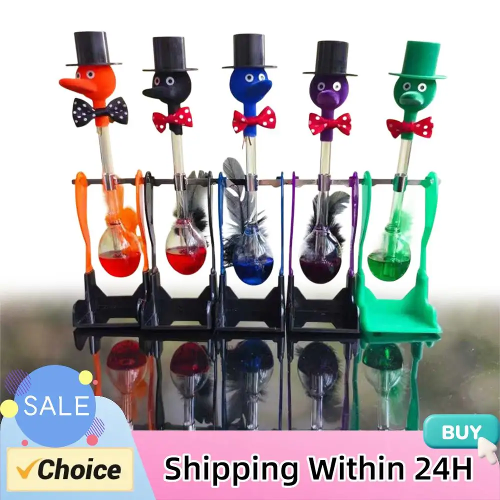 Drinking Bird Non-Stop Liquid Drinking Glass Lucky Bird Duck Bobbing Magic Prank Toy Decoration Crafts Children Educational Toy