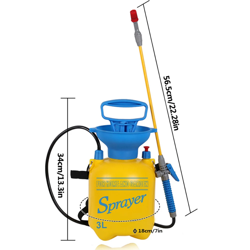 3L/5L/8L Manueller Drucksprüher Hochdruck-Luftkompressionspumpe Garten-Gießkanne für Autowäsche, Camping, Strand, Outdoor – Detail 7