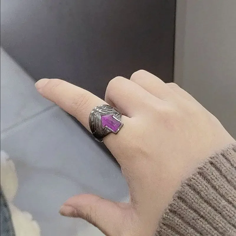 Anime Gotchard Cosplay Rings Adult Unisex Adjustable Opening Rings Green Red Blue Zircon Cartoon Jewelry Prop Accessories Gifts - Image 2