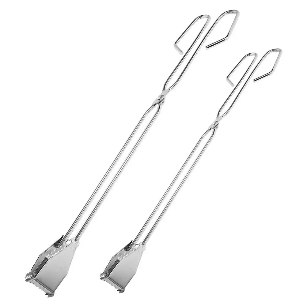 

Набор из 2-х прочных захватов для мусора из нержавеющей стали, инструмент для подбора мусора для пожилых людей, приспособление для уборки отходов