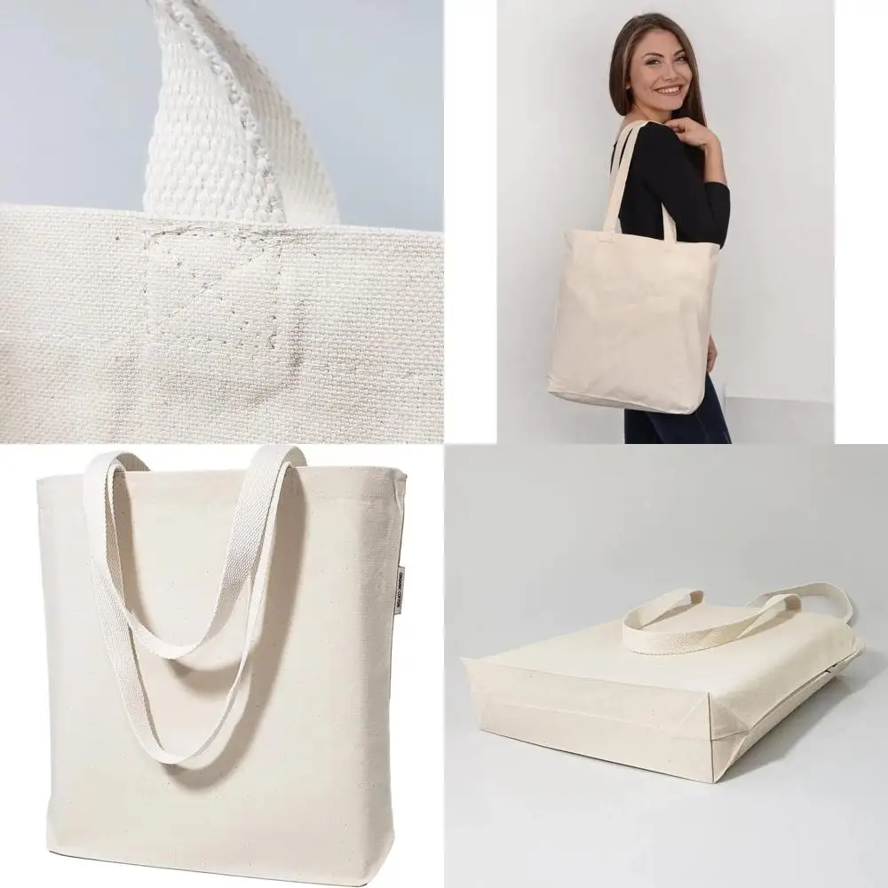 

Оптовые органические холщовые сумки-шопперы из хлопка - натуральный цвет, однотонные, для индивидуального декора, термотрансфера и рукоделия