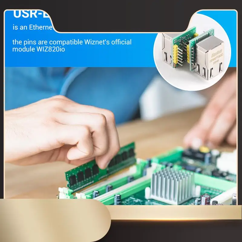 

2PCS/LOT USR-ES1 W5500 Chip New SPI To LAN/ Ethernet Converter TCP/IP Mod Module-N36R