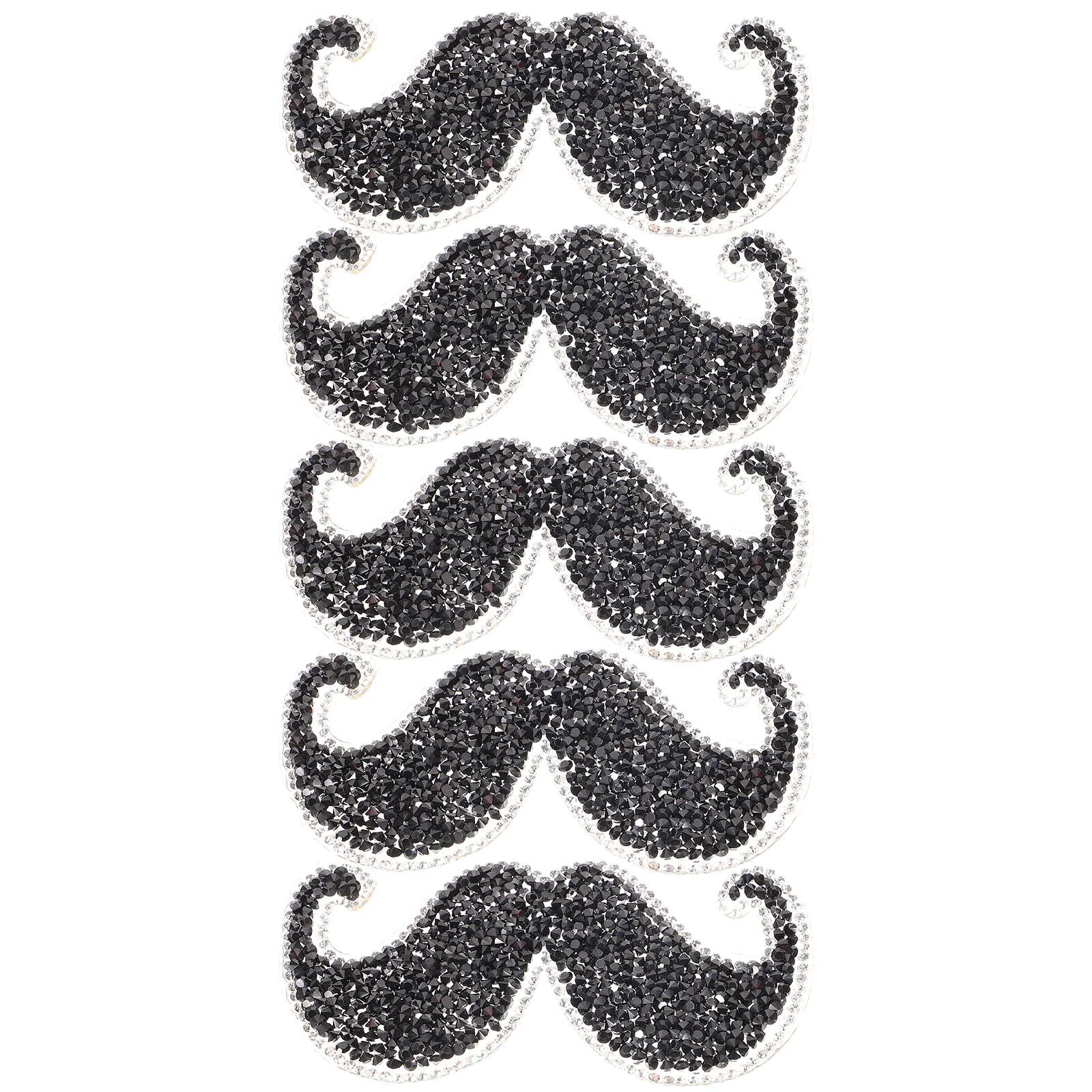 

5Pcs Beard Sewing Appliques Exquisite Garment Patch for Clothes Repair and Backpack Decoration DIY Style Accessory