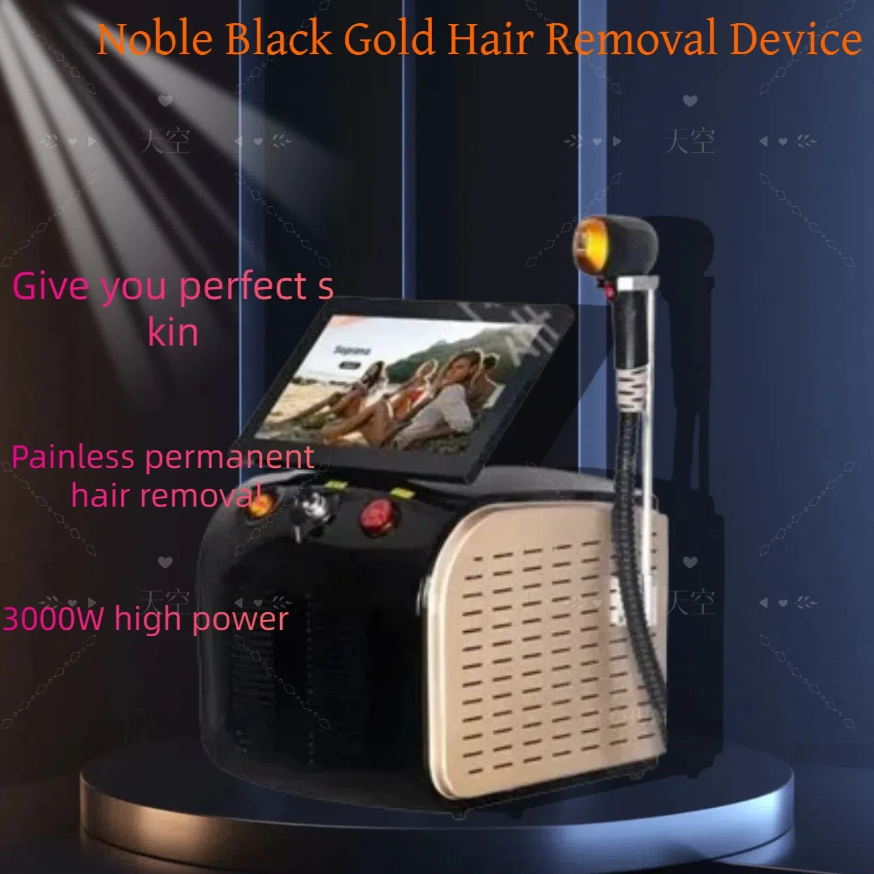 

Portable Diode Ice Titanium Laser Hair Removal Machine 2024 Professional Permanent Alexandrite Device 808nm 4 Waves