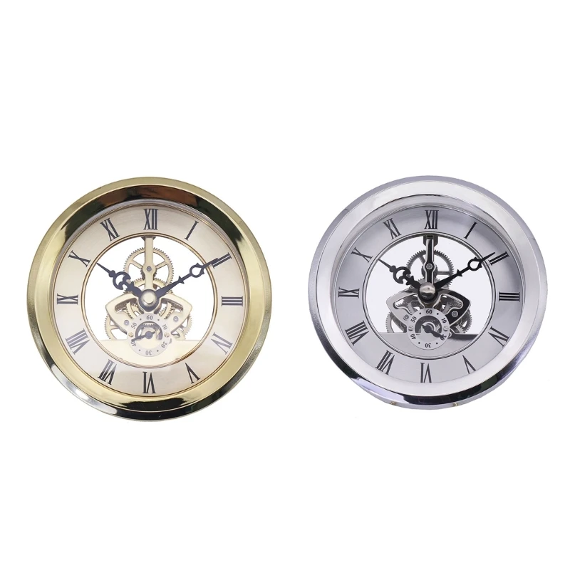 

Metal Clock Movement Insert Roman Numeral Round Clocks Craft Home DIY Crafts Multifunctional Installation Parts Supplies