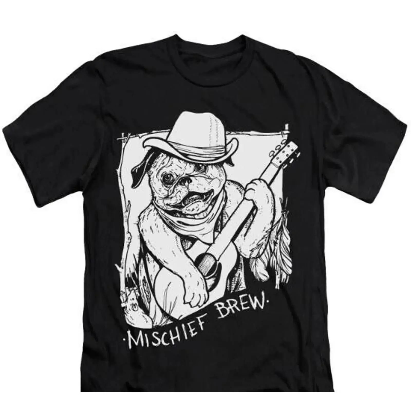 Mischief Brew T Shirt Music Band Merch Indie Rock Punk Gothic tee Image 1 of 2 vintage Washed designer clothes Versatile homme