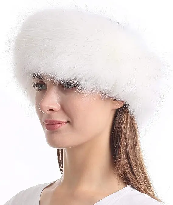 Winter Girl Thick Furry Hairband Women Girl elastic adjustable faux fur Headband