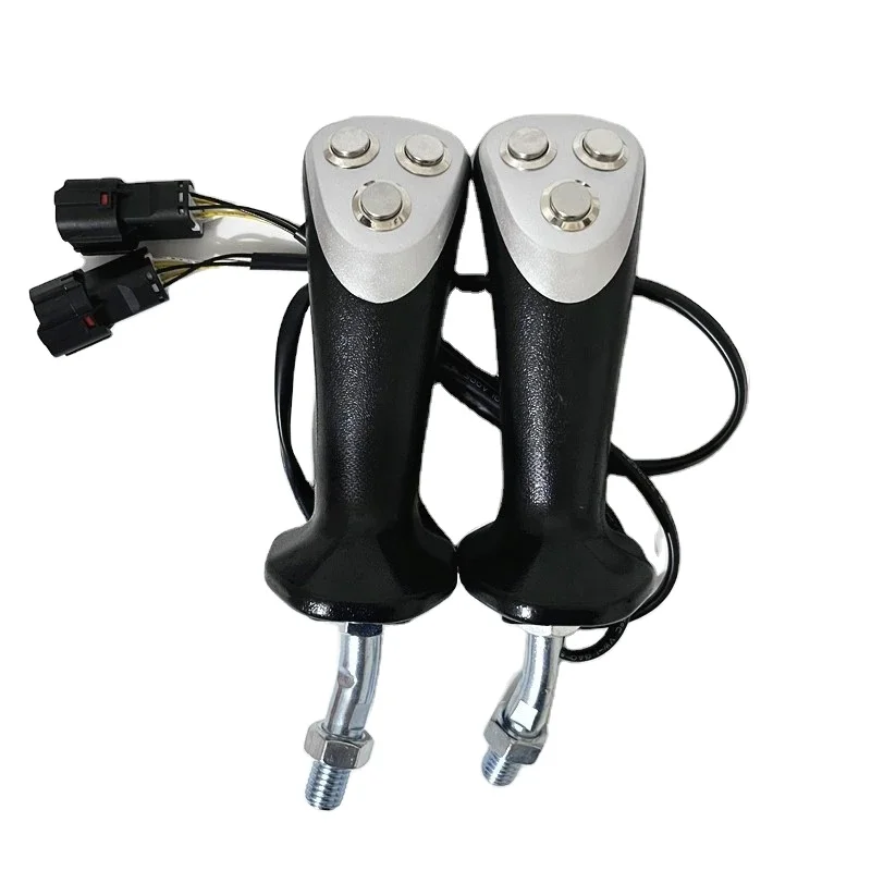 Excavator Electromagnetic Suction Cup Wood Clamp Hydraulic Shear Grabber Three-button Electronic Control Joystick Handle Glue go