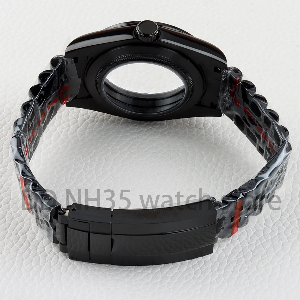 36/39mm Black PVD NH35 Case and Bracelet for Datejust Mod NH35 NH36 movement 28.5mm Dial Jubilee/Oyster Strap Stainless steel