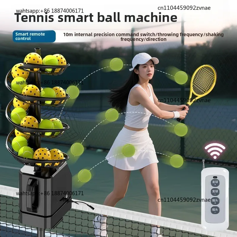 Tennis automatic serve machine swing training intelligent equipment portable whipping home accompanying practice artifact