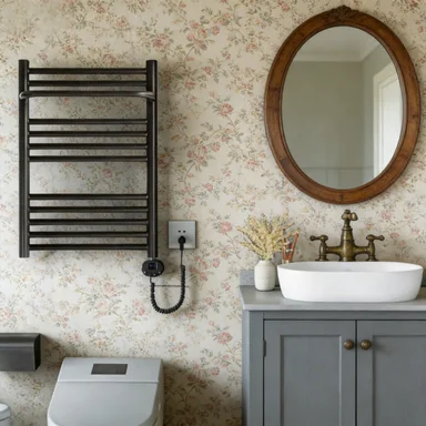 Electric Smart Control Modern Wall Mounted for Hotel Bathroom New Design Steel Towel Heating Radiator