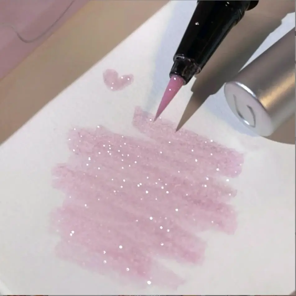 Eyeliner liquide imperméable, maquillage pour les yeux, marron, Ultra-fin couché, ombre de ver à soie, cils à double usage, stylo cosmétique T2361