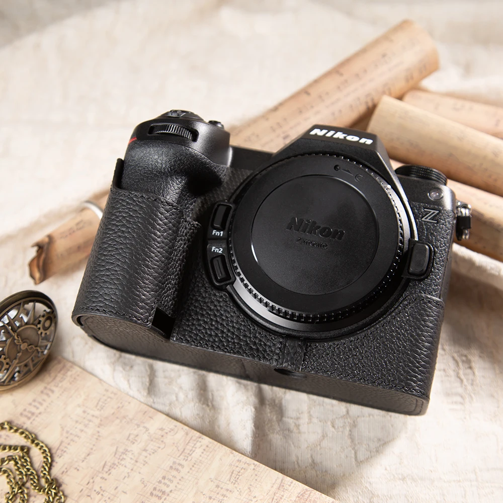 

Z63 Bag Cover For Nikon Z63 Case Camera Handmade Genuine Real Leather Camera Half Case Cover Bag Photography Accessories