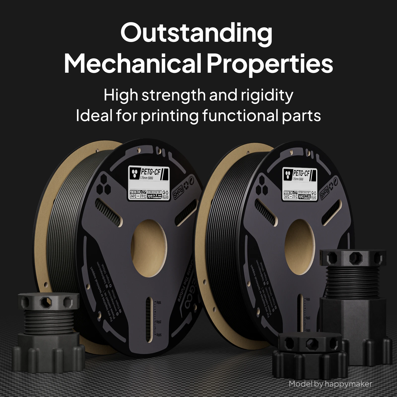    Filamento in Fibra di Carb - 3D Printing Elegoo recensione e prezzo