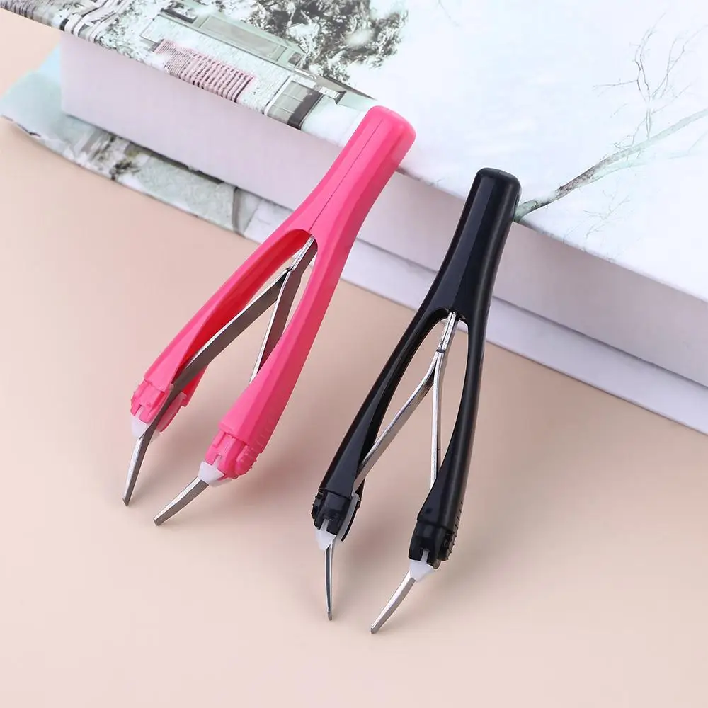 Professional Hair Removal Slant Tip Eyebrow Trimming Eyebrow Pinch Makeup Tool Automatic Eyebrow Tweezer Clip Clamps