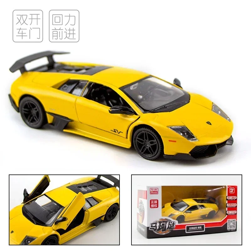 1:36 Lamborghini Murcielago LP 670-4 SV Diecast Car Metal Alloy Model Car Toys for kids Gift Collection A235