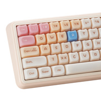 148 Keys MAO Profile Pink Jelly Cat Dye Sub PBT Keycaps  Key caps for 61/87/104 Cherry MX Switch Gaming Mechanical Keyboard
