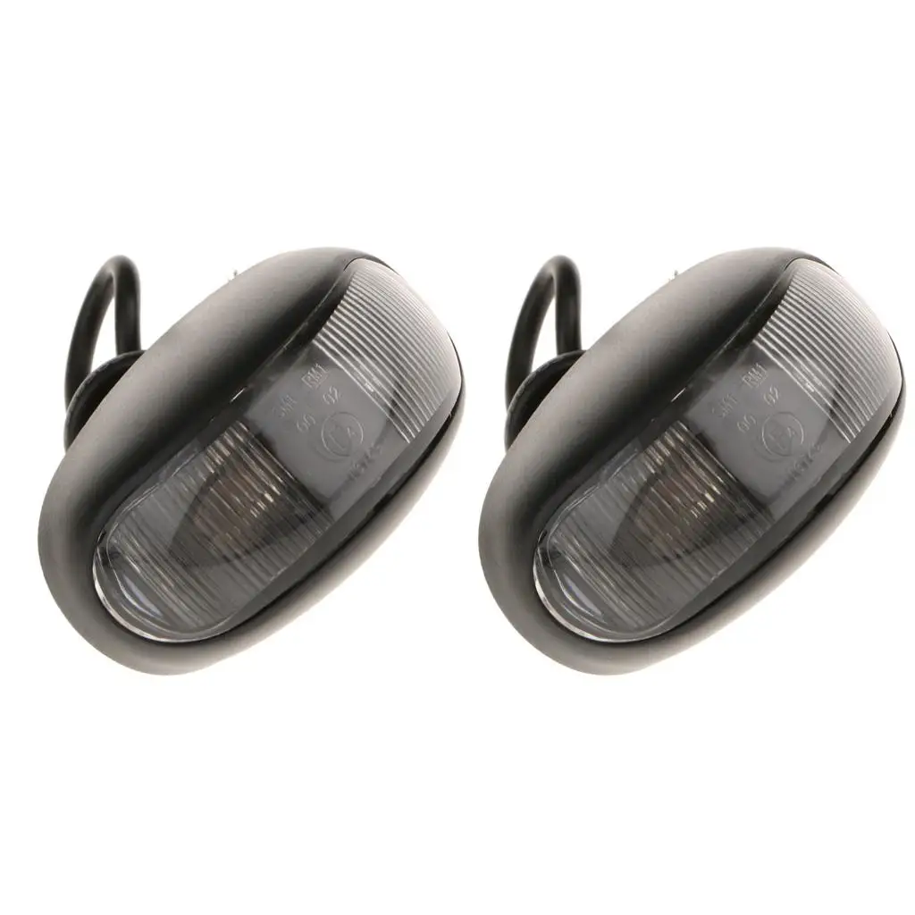 

Пара боковых габаритных фонарей, 2-светодиодная лампа красного света и янтарного цвета для автомобиля