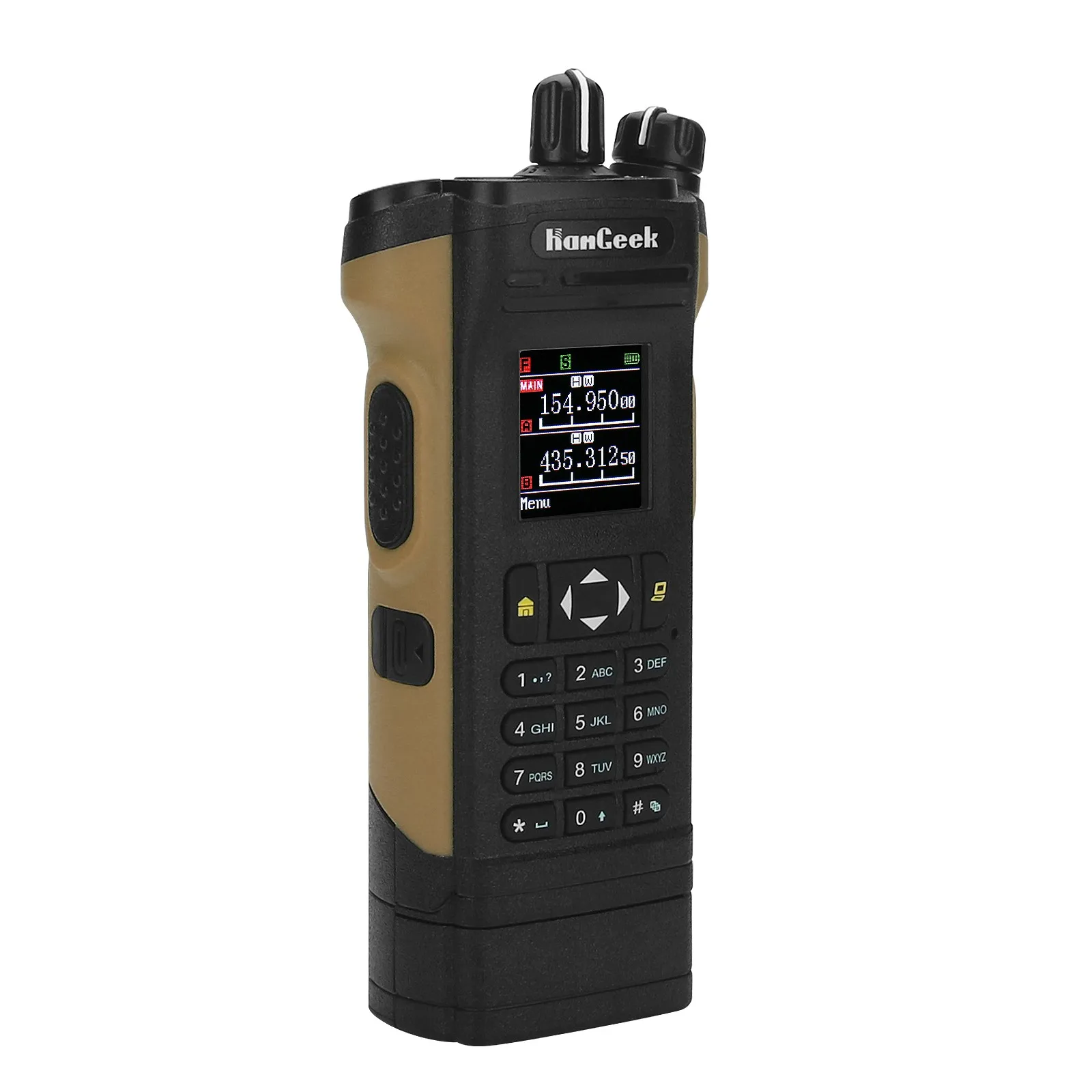HAMGEEK 12 W Ultra-High Power APX-8000 VHF UHF Dual Band Radio Walkie Talkie Professioneller FM-Transceiver mit Dual PTT