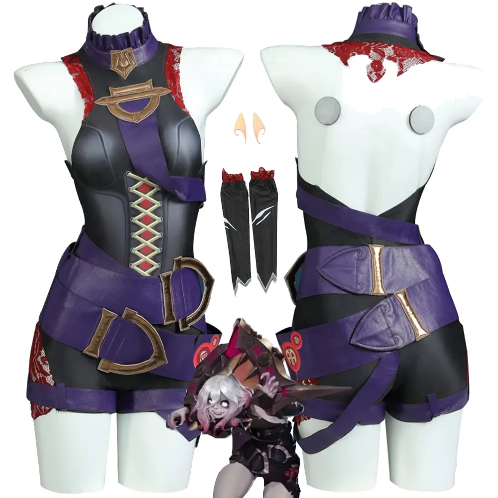 

Game LoL Cosplay Costume Briar Dress Jumpsuit Women Girls Fantasia Outfits Halloween Carnival Party Fancy Dress-up Clothes Suit