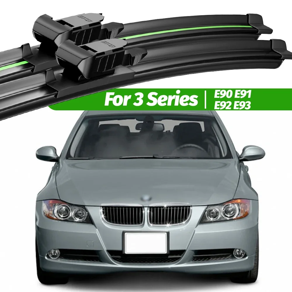 

For BMW 3 Series E90 E91 E92 E93 2005-2012 2pcs Front Windshield Wiper Blades 2007 2008 2009 2011 Windscreen Window Accessories