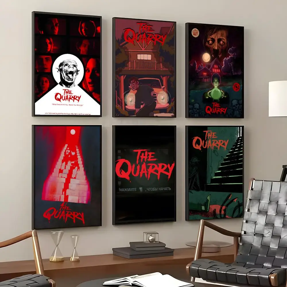 Game The Quarry Poster Self-Adhesive Waterproof Wall Stickers Coffee Bar Home Wall Decor