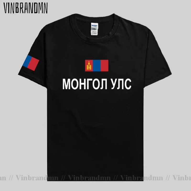 Mongolia Men T Shirt New Fashion 2023 Jersey Nation Team 100% Cotton T-shirt Clothing Tees Country Sporting MNG Mongol Mongolian