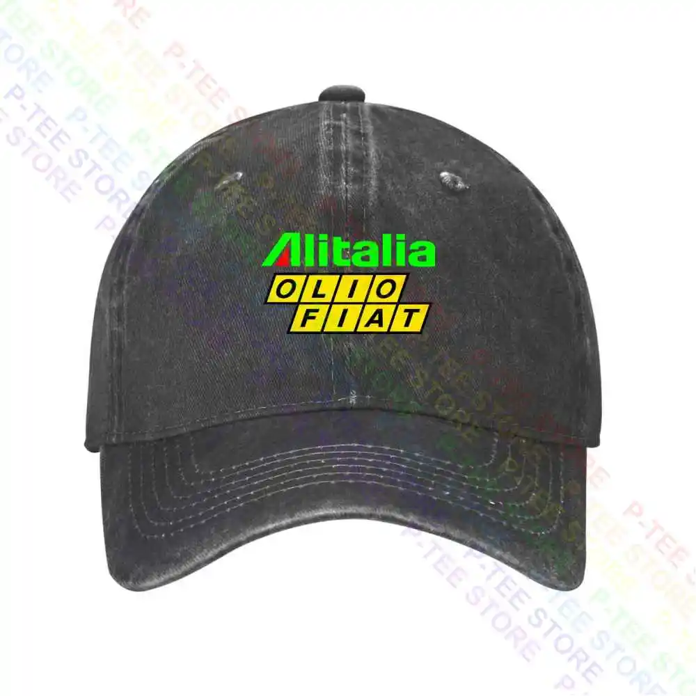 Alitalia Olio Fiat Rally Racing 131 Abarth Wrc Ritmo Baseball Cap Snapback Caps Knitted Bucket Hat