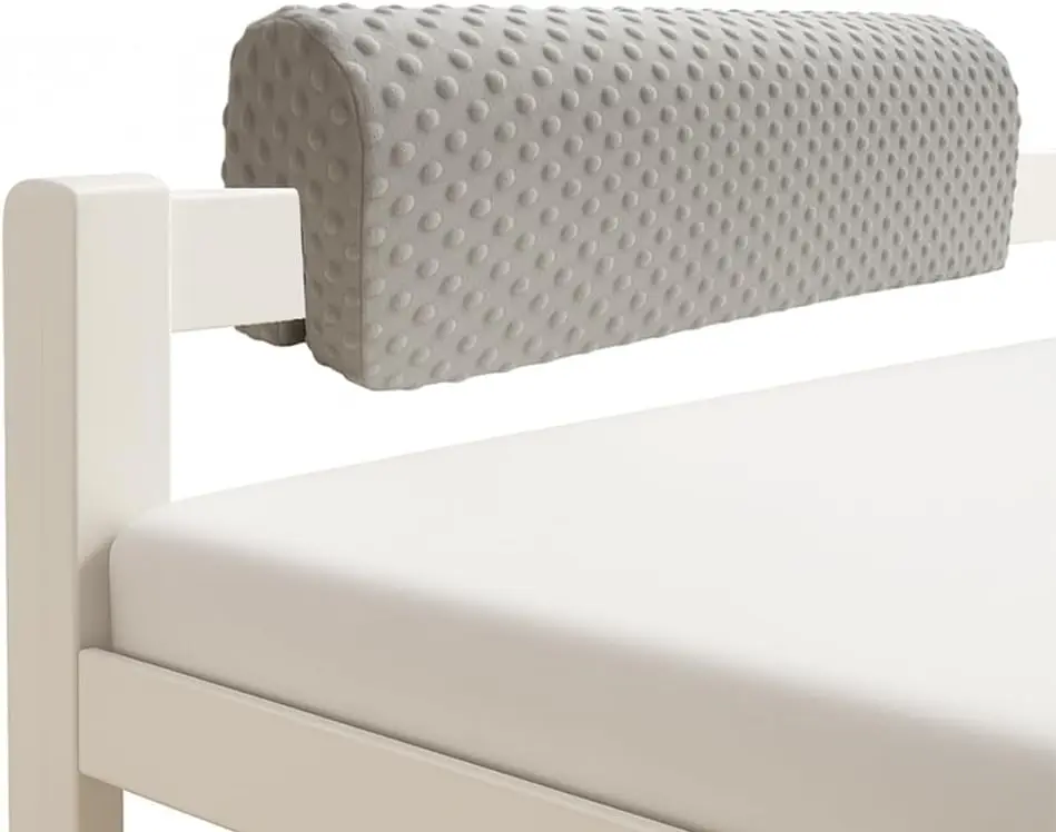 

Toddler Bed Rail Bumpers - Soft Padding for Enhanced Safety, Easy Install, Grey 3ft