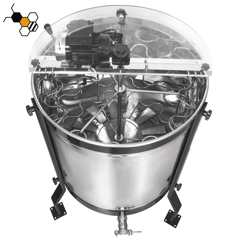 12 Frame Reversible Electric Honey Extractor Stainless Steel Adjustable Speed Beekeeping Honey Rotator Equipment