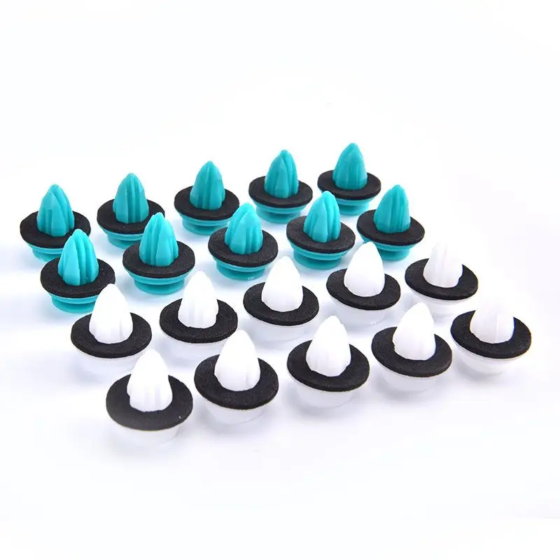 50Pcs Universal Auto Fastener Clips Retaining Door Panel Clips Bumper Clips Interior Fender Screw Rivet Fastener Fastener Clips