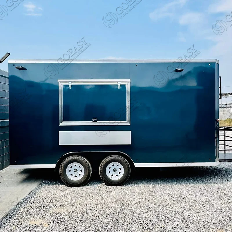 Compact Mobile Kitchen Trailer for Noodles and Stir Fry Quick Service Setup