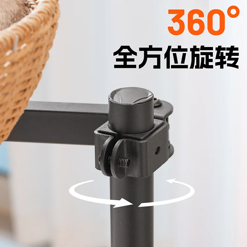 Liftable Rotatable Multifunctional Space-Saving Desktop Cat Perch for Office