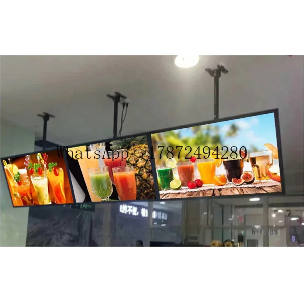 Super Thin Android LCD Advertising Display Screen 32-55 Inch Wall Mount Digital Menu Board for Restaurant