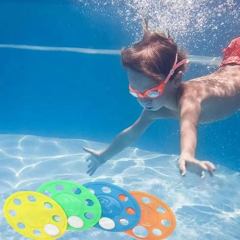 Pool Dive Toys For Kids Underwater Discs Diving Toy Set Boys Girls Cute Pool Toys For Summer Colorful Water Toys For Swimming