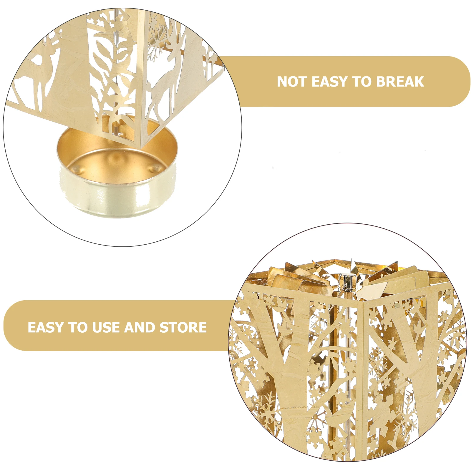 

1pc Aroma Tray Heat Resistant Rotating Candleholder For Dining Table Decorative Stick Wedding Party