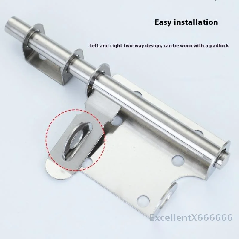 Premium Home Hardware Solid Sliding Bolt Door Lock, Stainless Steel Gate Latch for Security