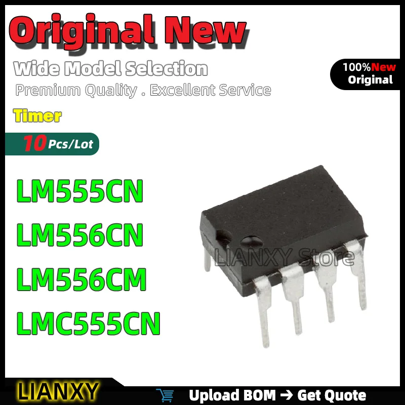 10pcs DIP-8 LM555CN LM556CN LM556CM LMC555CN Timer New Original