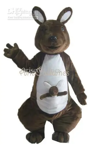 

New Adult Character Brown Kangaroo Halloween Christmas Dress Full Body Props Outfit Mascot Costume