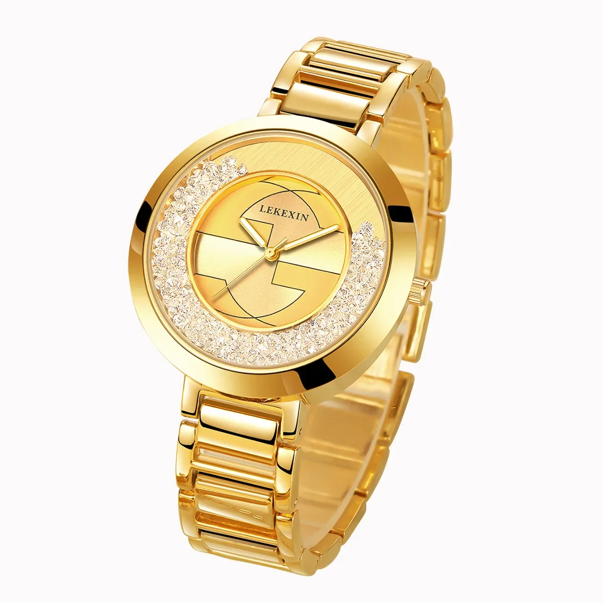 

Light luxury fashion women's gold watch romantic luminous women's watch female clock women's watch for girlfriend, wife gift