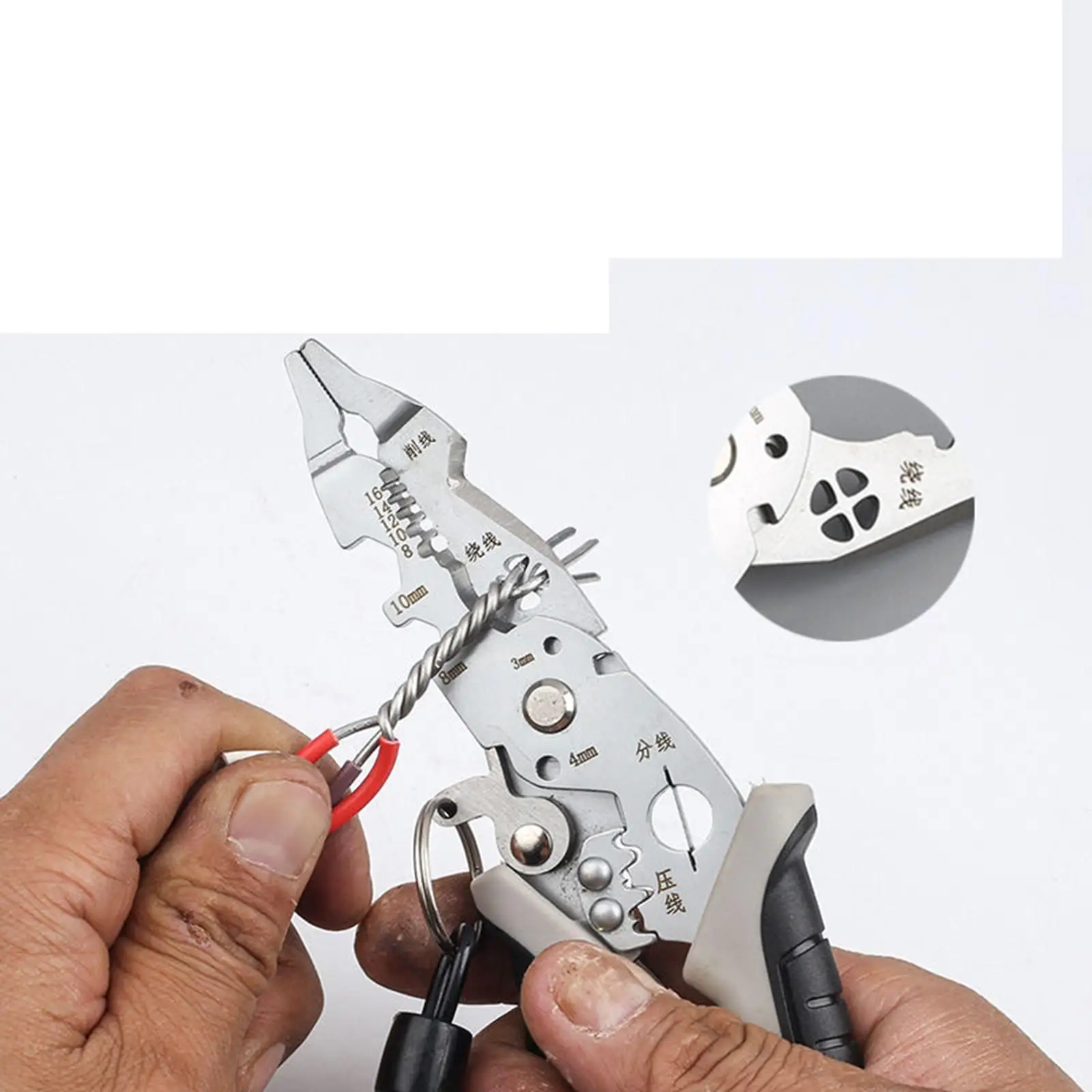 Wire Stripper Tool Crimping Tool Wire Pliers Tool for Cutting Wrench Pulling