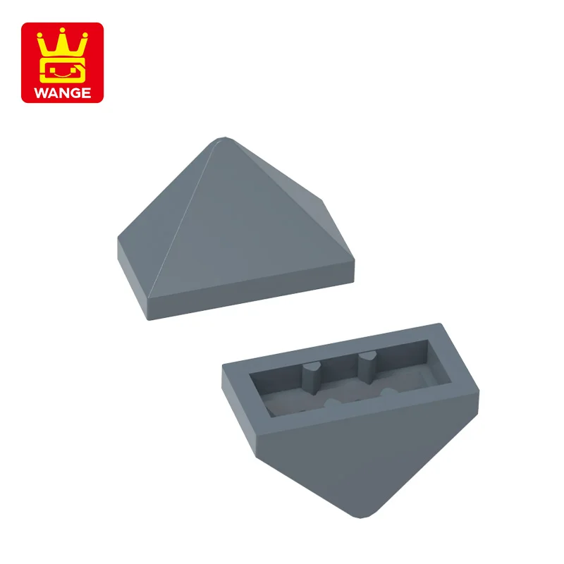 Wange ، مع منحدر 45 2x1 حامل مسمار بقاعدة ثلاثية ملحقات ألوان Moc متوافقة مع أطفال الطوب