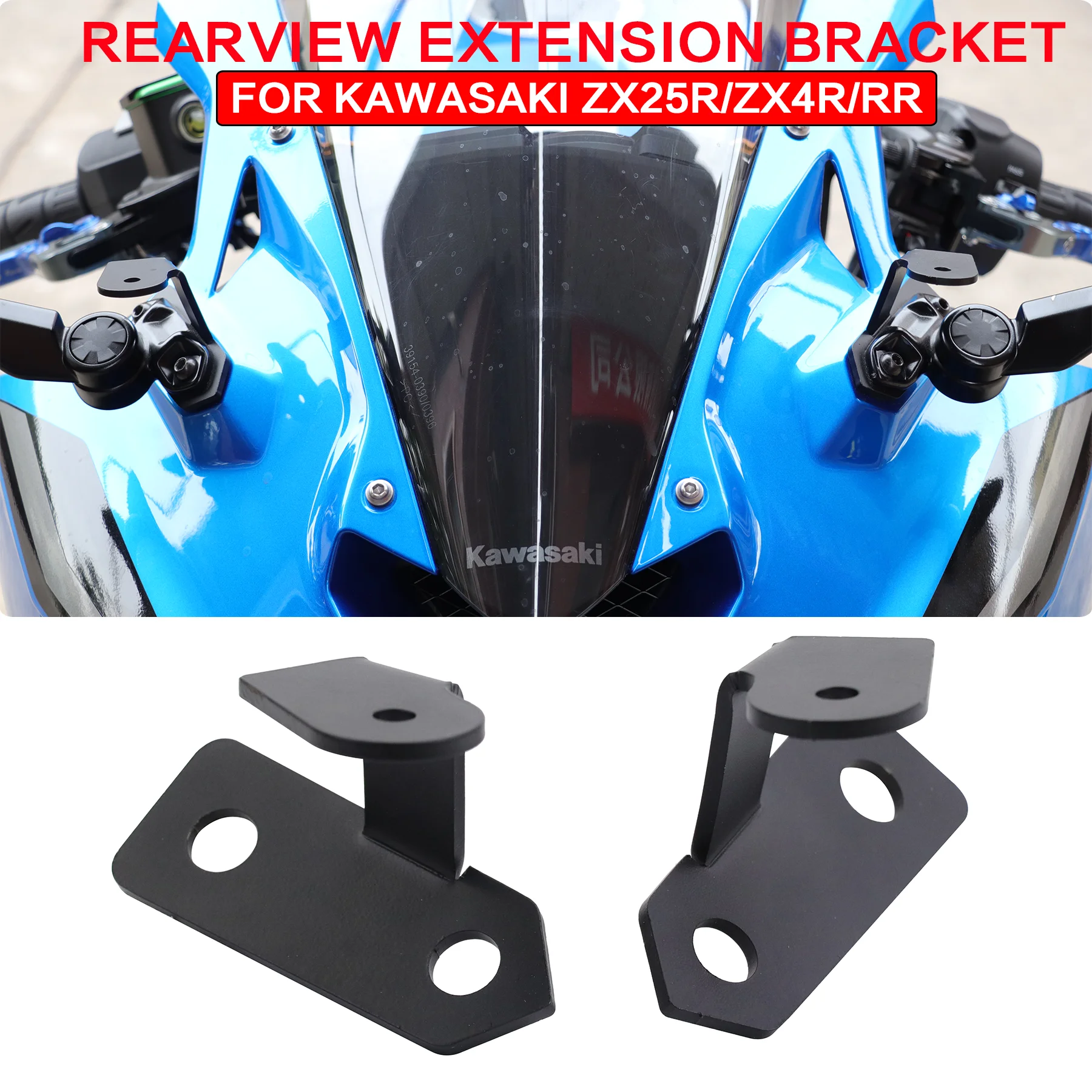 

Motorcycle DVR Data Recorder Mount Bracket Mirror Sports Camera Riding Bracket for Kawasaki ZX-25R ZX-4R ZX-4RR ZX25R ZX4R ZX4RR