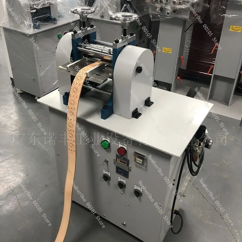 Belt embossing machine leather goods leather roller feeding leather belt hot stamping machine factory direct sales automatic rol