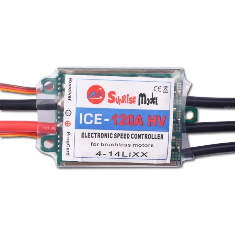 SunriseModel ICE 120A HV 4-14S LIPO Electronic Speed Controller ESC for Brushless Motor RC Helicopter Airplane DIY Parts