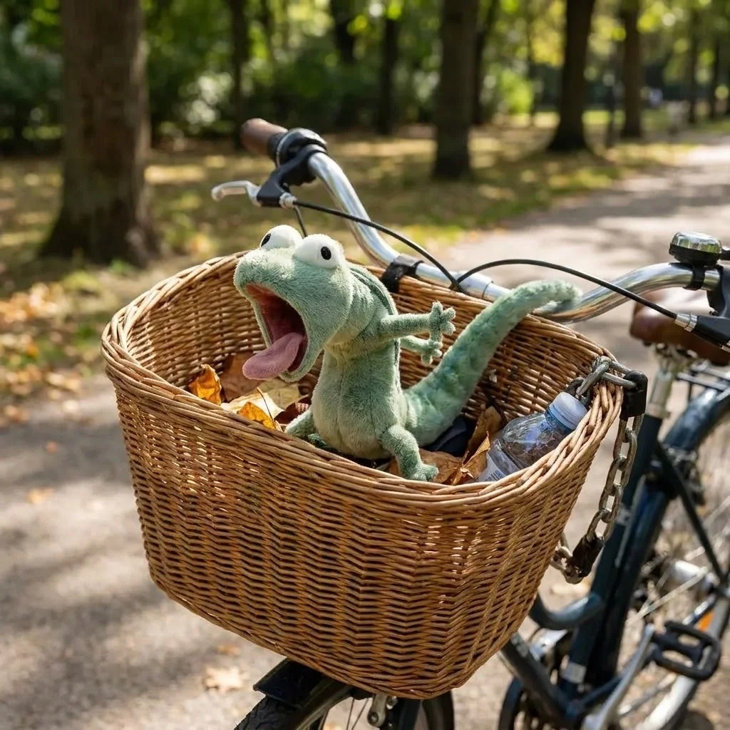 

Реалистичный плюшевый брелок-ящерица, мягкая игрушка-подвеска 10 см, мультяшный дизайн, зеленый цвет, креативный брелок-ящерица