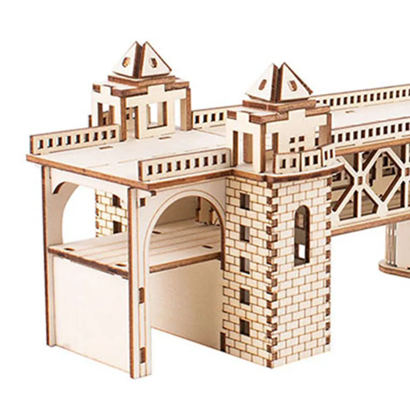 3D Wooden Puzzle Steam Train Lunar Rover Manual Model DIY Assembly Toys For Children Kids Desk Decoration Wood Building Kit Toy